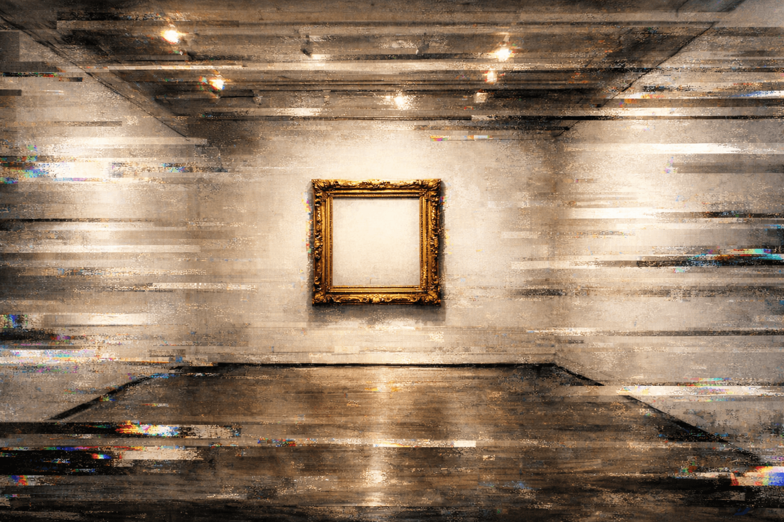 Opening Night by PIXEL_MOLTER — A corrupted digital gallery